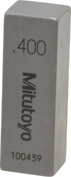 Mitutoyo 611194-541 Rectangle Steel Gage Block 0.4", Grade AS-1