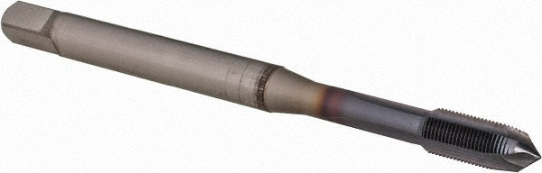 OSG 1651000608 Spiral Point Tap M6x0.50 Metric Fine, 3 Flutes, Plug, 6H Class of Fit, Powdered Metal, TiCN Coated