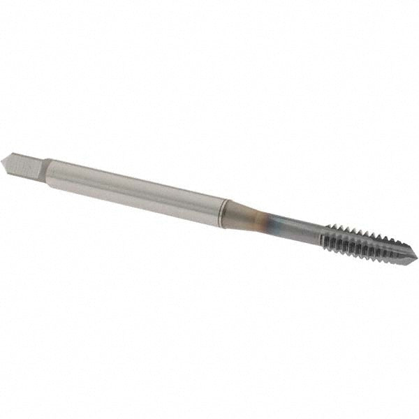 OSG 1651501108 Spiral Point Tap #10-24 UNC, 3 Flutes, Plug, 2B Class of Fit, Powdered Metal, TiCN Coated