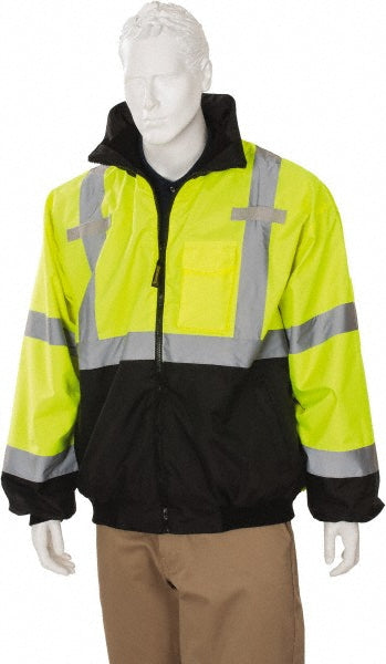 OccuNomix LUX-ETJBJR-BYXL Cold Weather & High Visibility Jacket Size X-Large, Polyester, Zipper Closure