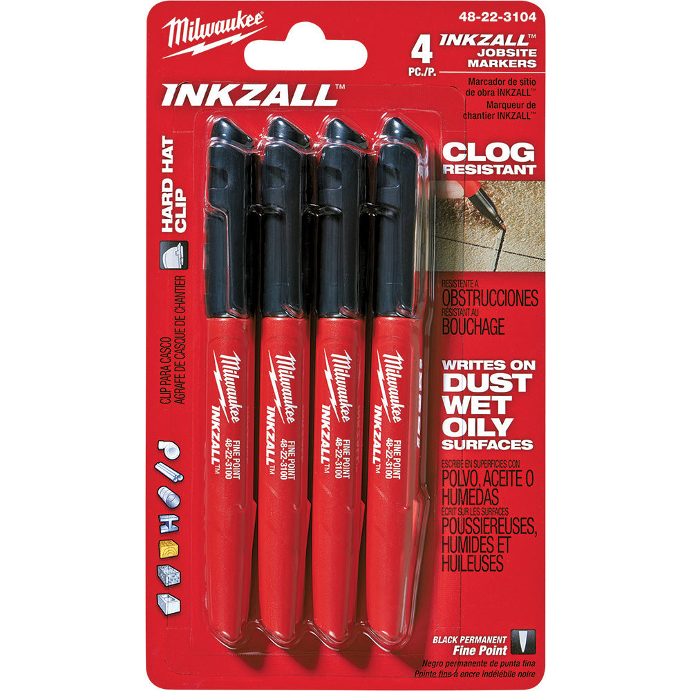 Milwaukee Tool 48-22-3104 UV Marker Black, AP Non-Toxic