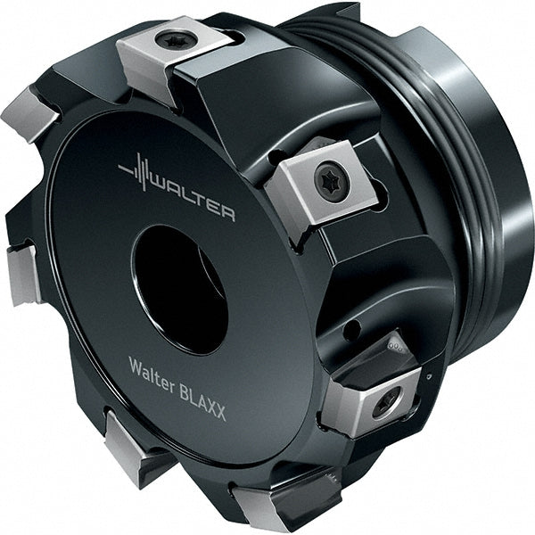 Walter 6195919 2" Cut Diam, 3/4" Arbor Hole Diam, 0.48" Max Depth, Indexable Square-Shoulder Face Mill
