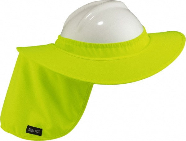Ergodyne 12640 Hard Hat Shade Polyester, Lime, Use with Hard Hat