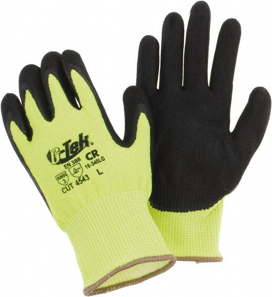 PIP 16-340LG/L Cut, Puncture & Abrasion-Resistant Gloves G-Tek® 16-340LG, Size Large, ANSI Cut A3, ANSI Puncture 4, Nitrile, PolyKor