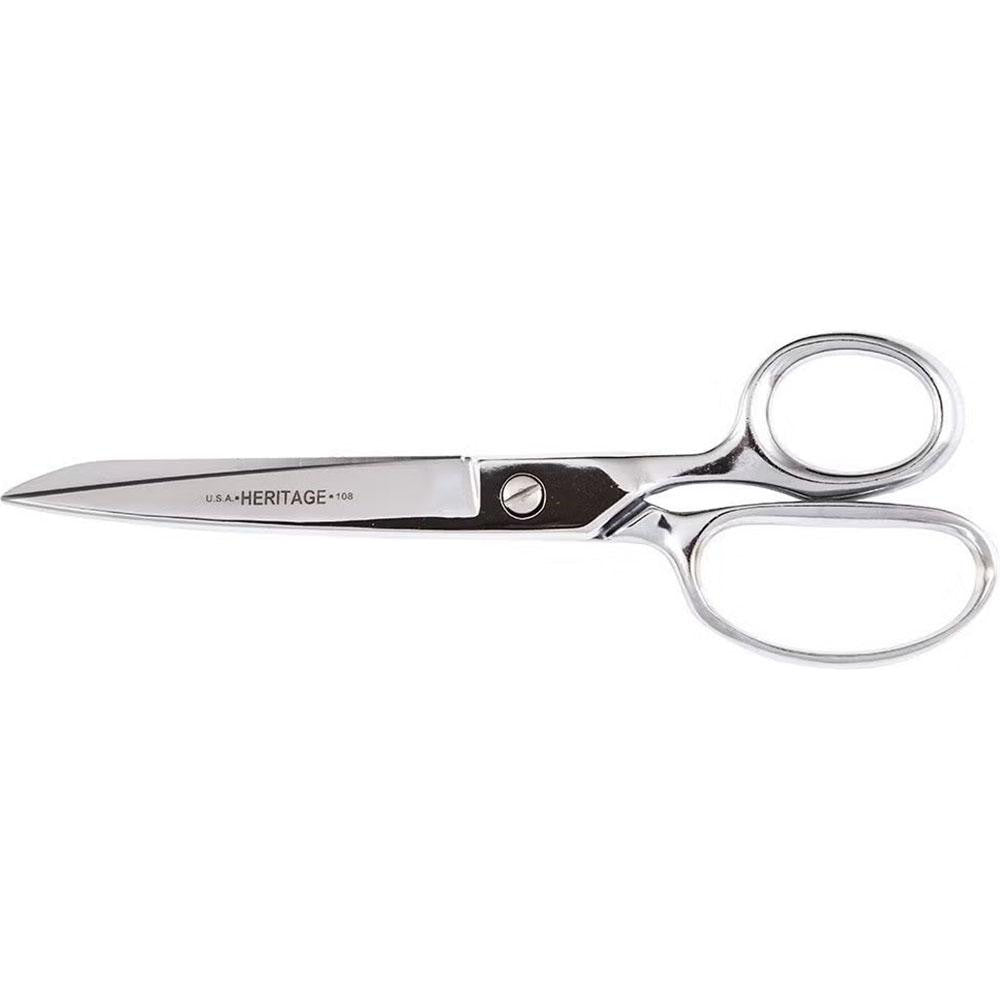 Heritage Cutlery 108 Shears 8" OAL, 3-1/2" LOC, Chrome-Plated Blades