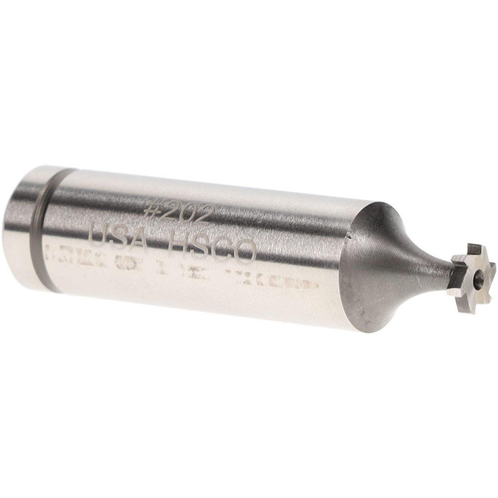 Moon Cutters Co. CKY200 Woodruff Keyseat Cutter 0.25" Cut Dia, 0.0625" Cut Width, 1/2" Shank Dia, Straight Tooth