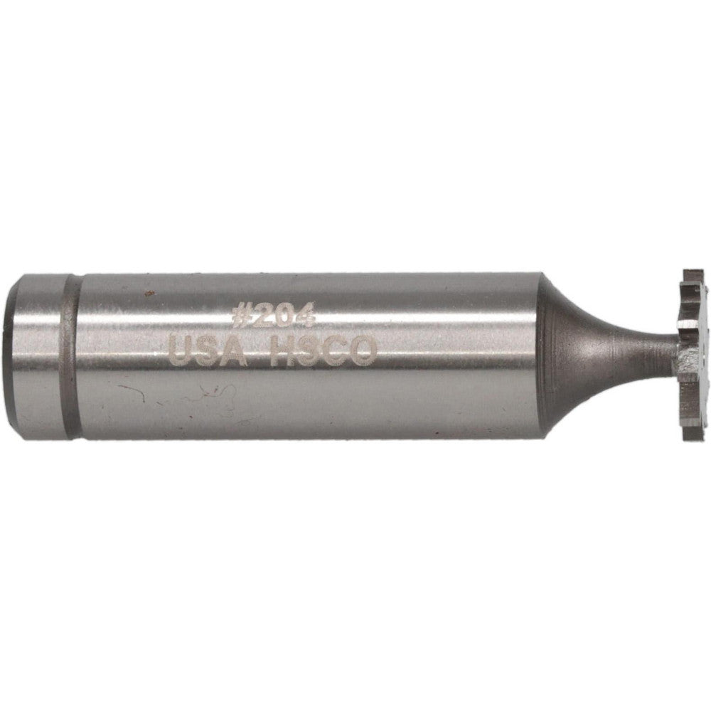 MOON CUTTERS CO. CKY350 Woodruff Keyseat Cutter 1/2" Cut Dia, 1/16" Cut Width, 1/2" Shank Dia, Straight Tooth