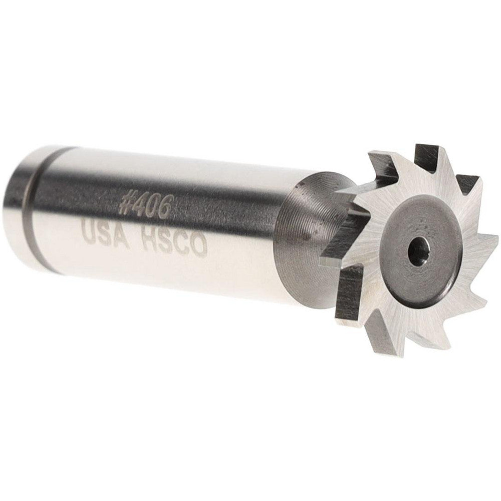 MOON CUTTERS CO. CKY475 Woodruff Keyseat Cutter 0.75" Cut Dia, 0.125" Cut Width, 1/2" Shank Dia, Straight Tooth