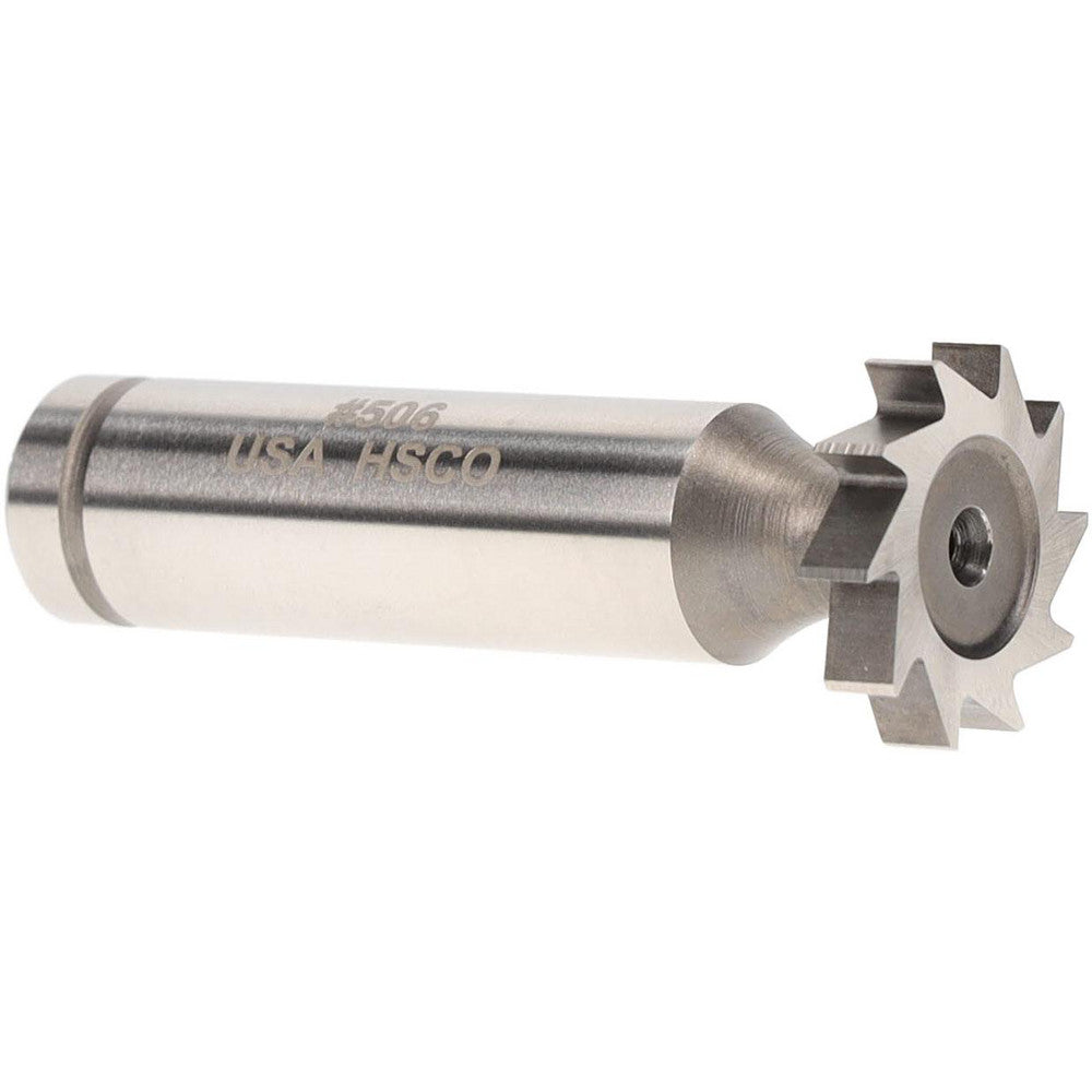 MOON CUTTERS CO. CKY575 Woodruff Keyseat Cutter 0.75" Cut Dia, 0.1563" Cut Width, 1/2" Shank Dia, Straight Tooth