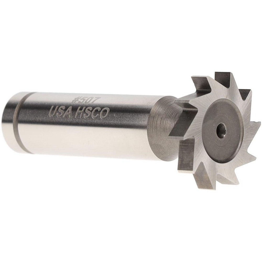 MOON CUTTERS CO. CKY625 Woodruff Keyseat Cutter 0.875" Cut Dia, 0.1563" Cut Width, 1/2" Shank Dia, Straight Tooth