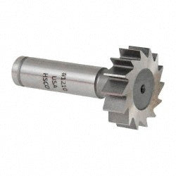 MOON CUTTERS CO. CKY1150 Woodruff Keyseat Cutter 1.25" Cut Dia, 0.375" Cut Width, 1/2" Shank Dia, Straight Tooth