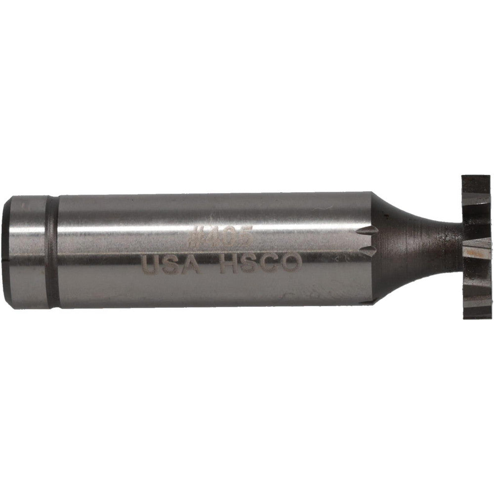 MOON CUTTERS CO. CSTKY450 Woodruff Keyseat Cutter 0.625" Cut Dia, 0.125" Cut Width, 1/2" Shank Dia, Staggered Tooth
