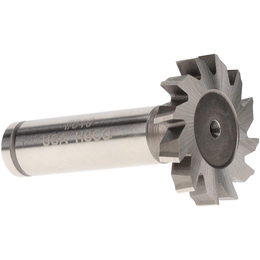 Moon Cutters Co. CSTKY925 Woodruff Keyseat Cutter 1.25" Cut Dia, 0.1875" Cut Width, 1/2" Shank Dia, Staggered Tooth