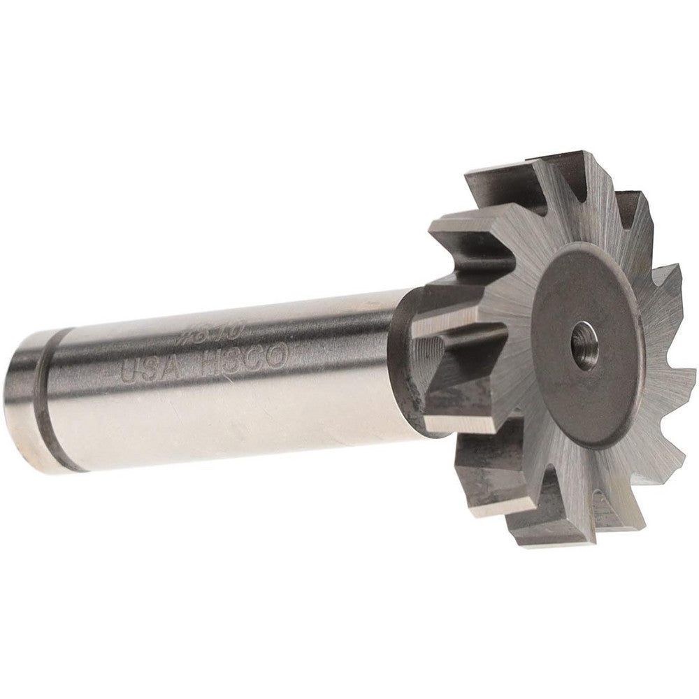 Moon Cutters Co. CSTKY975 Woodruff Keyseat Cutter 1.25" Cut Dia, 0.25" Cut Width, 1/2" Shank Dia, Staggered Tooth