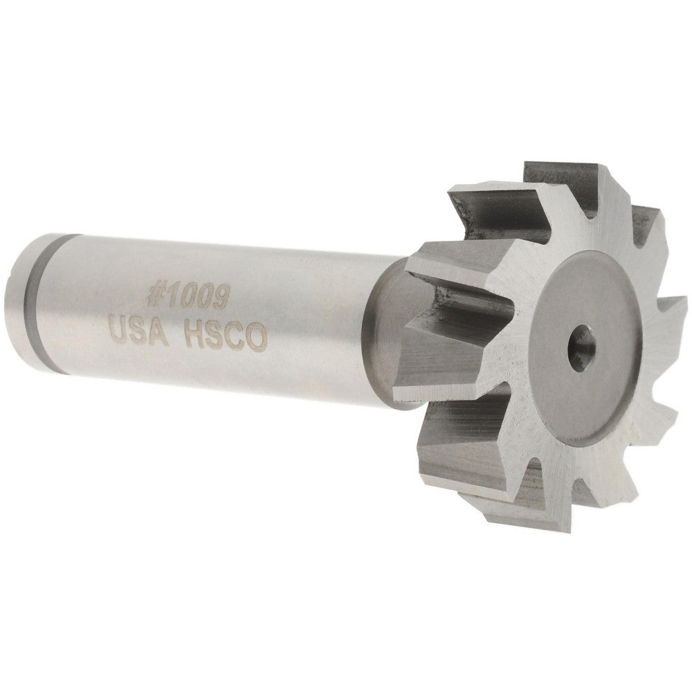 MOON CUTTERS CO. CSTKY1075 Woodruff Keyseat Cutter 1.125" Cut Dia, 0.3125" Cut Width, 1/2" Shank Dia, Staggered Tooth