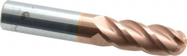 ProMax 116-03212 Ball End Mill 0.5" Dia, 1.25" LOC, 4 Flute, Solid Carbide