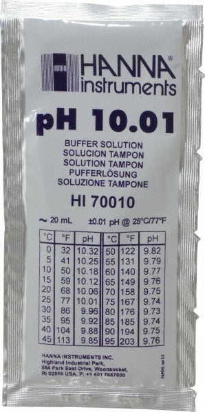 Hanna Instruments HI70010P 10.01% pH Range Buffer Pouch