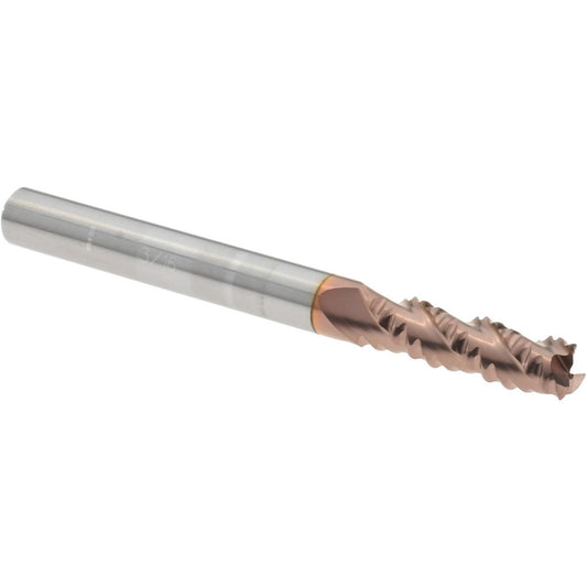 ProMax 100-01212 Roughing End Mill 3/16" Dia, 3 Flutes, Single End