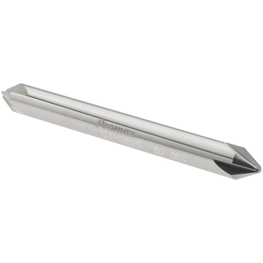 ProMax 133-01520 Chamfer Mill 1/4" Dia, 4 Flutes, Solid Carbide