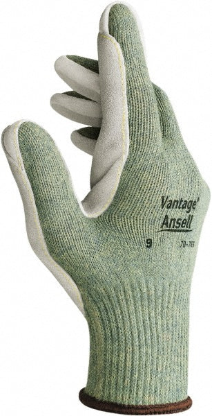 Ansell 245714 Series 70-765 Puncture-Resistant Gloves  Size Medium, ANSI Cut N/A, Leather, Series 70-765