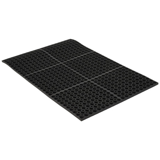 PRO-SAFE 3917109202X3 Anti-Fatigue Mat 3' Long, 2' Wide, 7/8 Thick, CFR Rubber, Straight Edges, Heavy-Duty