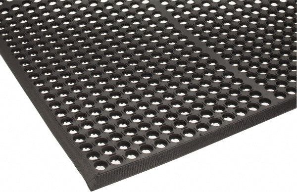 PRO-SAFE 3937809203X5 Anti-Fatigue Mat 5' Long, 3' Wide, 1/2 Thick, Natural Rubber, Heavy-Duty