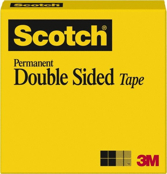 Scotch 7000050038 Transparent Double-Sided Tape 1" Wide, 36 yd Long, 3 mil Thick, Acrylate Adhesive