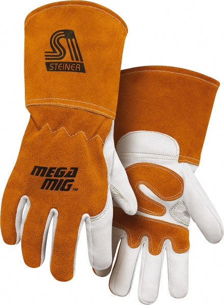 Steiner 0215-X Welding Gloves Size X-Large, Goatskin Leather, MIG Welding Application