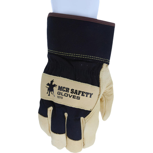 MCR Safety 1970M Work Gloves Memphis® 1970, Size Medium, Pigskin Leather Lined, Pigskin Leather, General Purpose
