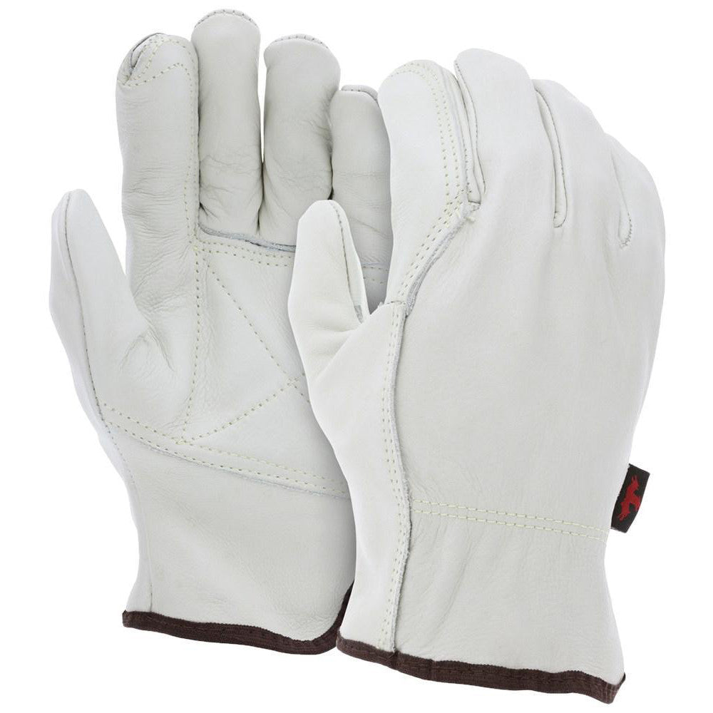 MCR Safety 32113DPXL Work Gloves Memphis® 32113DP, Size X-Large, Cowhide Leather Lined, Cowhide Leather, General Purpose