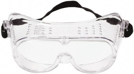3M 7010340634 Safety Goggles Impact, Uncoated, Clear Polycarbonate Lenses