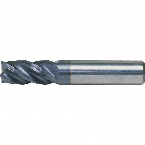 Kennametal 4071887 Corner Radius End Mill 3/8" Dia, 1" LOC, 0.06" Radius, 4 Flutes, Solid Carbide