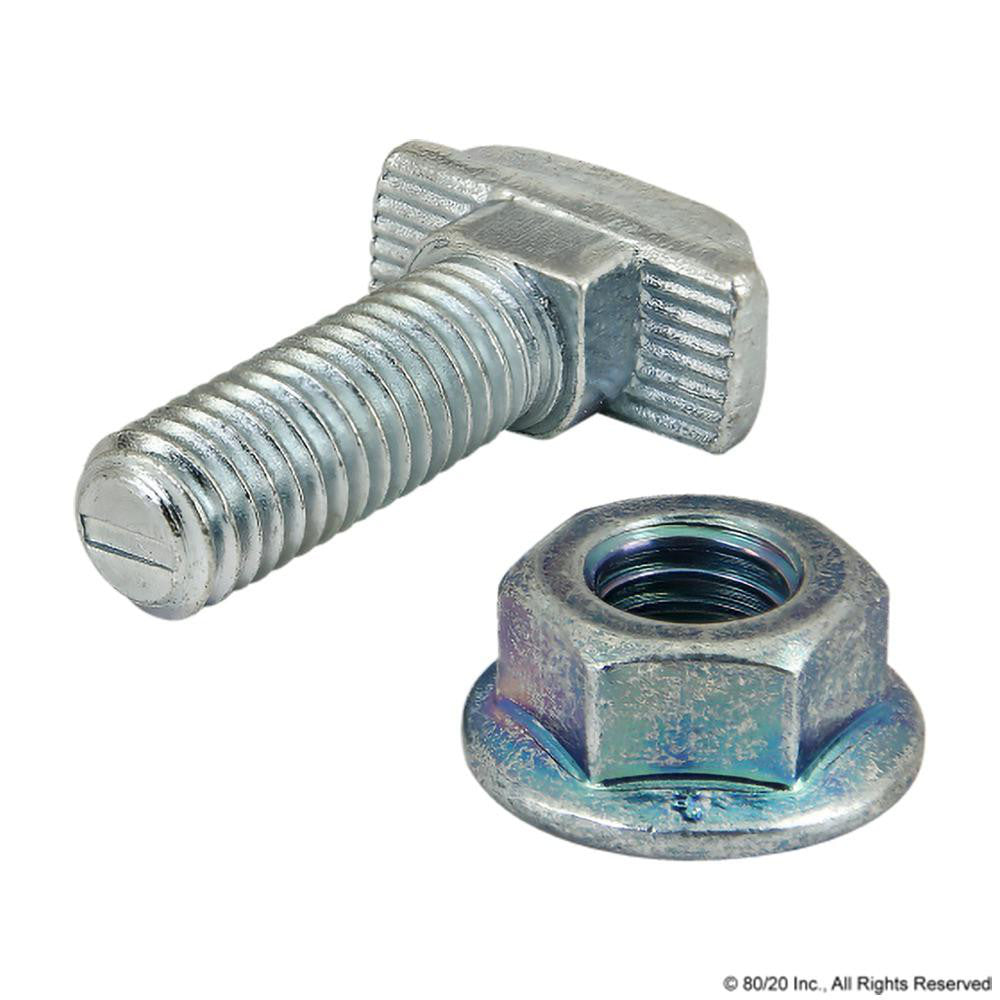 80/20 Inc. 75-3635 T-Slot Stud with Nut Use with Series 45 Series