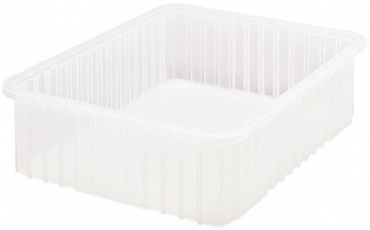 Quantum Storage DG93060CL Polypropylene Dividable Storage Tote