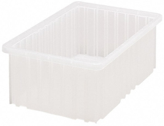 Quantum Storage DG92060CL Polypropylene Dividable Storage Tote