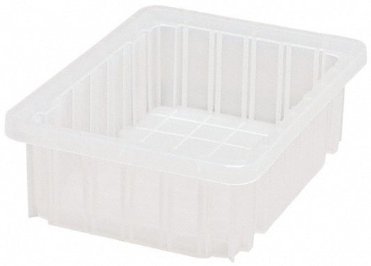 Quantum Storage DG91035CL Polypropylene Dividable Storage Tote