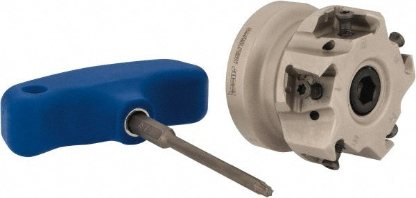 Iscar 3105321 2" Cut Dia, 3/4" Arbor Hole Dia, 0.492" Max Depth, Indexable Square-Shoulder Face Mill