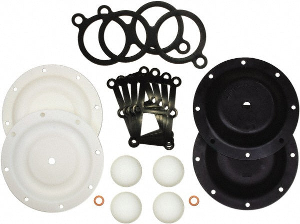 SandPIPER 476.197.354 Diaphragm Pump Fluid Section Repair Kit Santoprene, Includes Check Balls, Diaphragms & Gasket, Use with S1F Non-Metallic