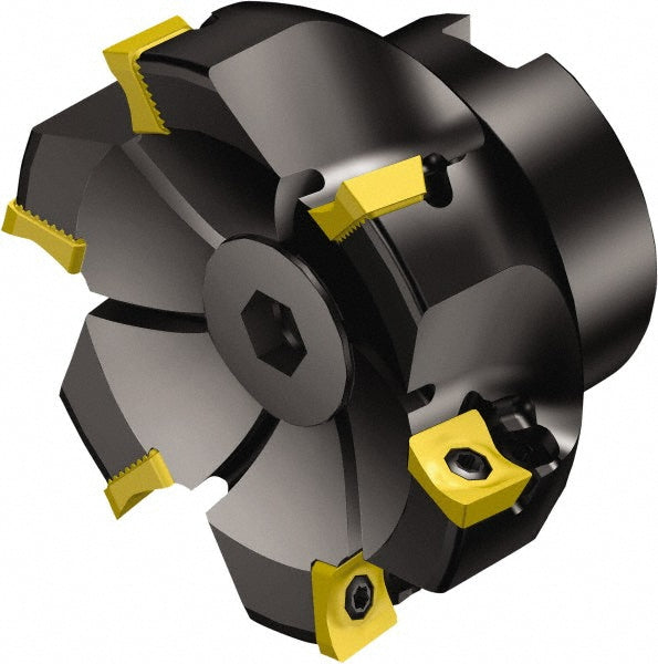 Sandvik Coromant 5740378 2-1/2" Cut Dia, 3/4" Arbor Hole Dia, 11mm Max Depth, Indexable Square-Shoulder Face Mill