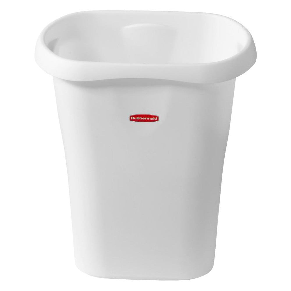 Rubbermaid FG5L5100WHT Basic Open Wastebasket, 12 Qt / 11.3L, White