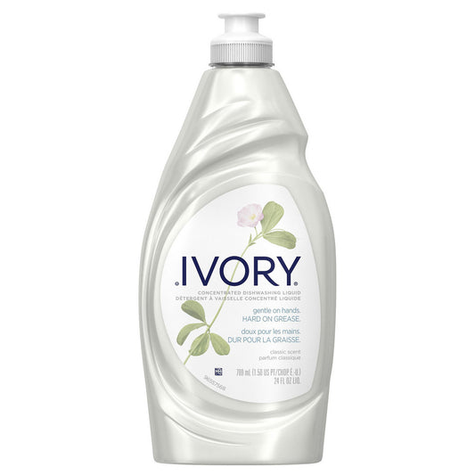 Ivory PGC25574 Ivory Classic Dish Soap, Dishwashing Liquid, Original, 709 mL, 10/Case