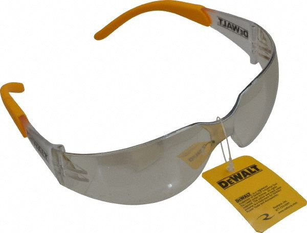 DeWALT DPG54-9D Safety Glasses Scratch-Resistant, Polycarbonate, Blue Mirror Lenses, Frameless