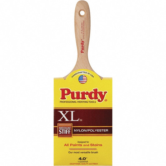 Purdy 144400340 Paint Brush 4" Synthetic, Synthetic Bristle