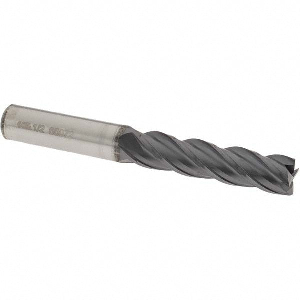OSG VG441-5011 Square End Mill 1/2'' Dia, 2'' LOC, 1/2'' Shank Dia, 4'' OAL, 4 Flutes, Solid Carbide