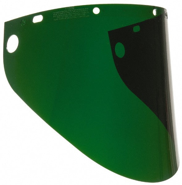 North 4199IRUV5 Face Shield Windows & Screens Welding Window, Green, 5, 0.06" Thick