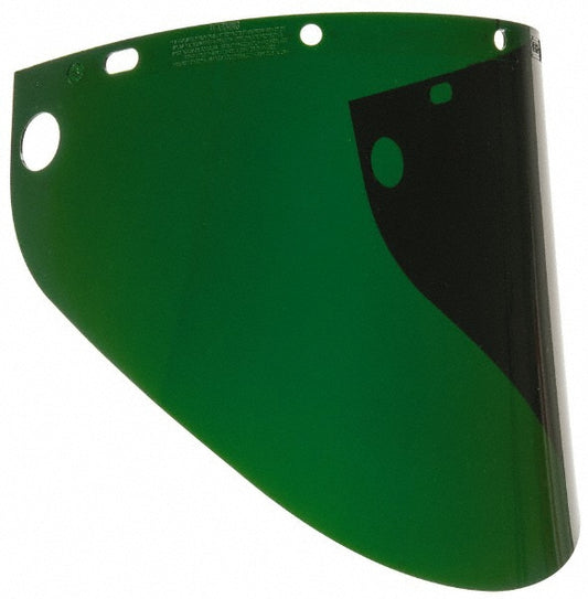 North 4199IRUV5 Face Shield Windows & Screens Welding Window, Green, 5, 0.06" Thick