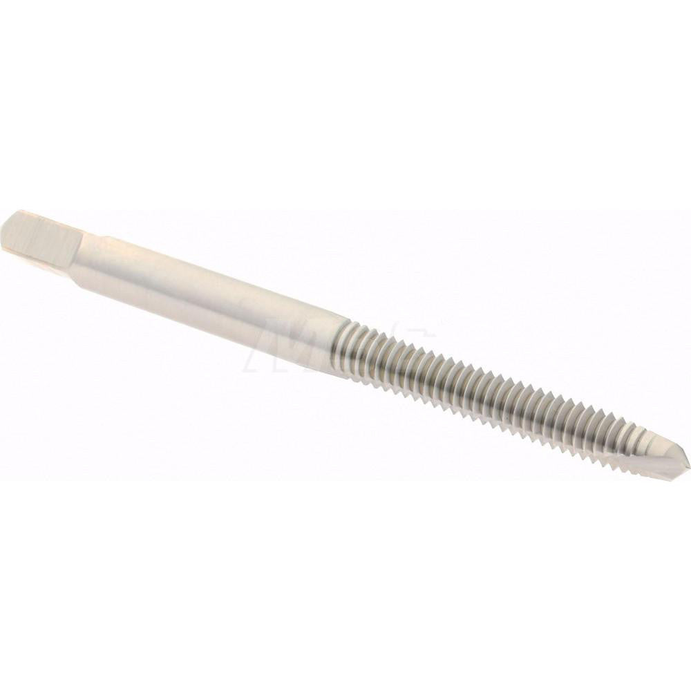 Hertel K008203AS Spiral Point Tap #8-32 UNC, 2 Flutes, Plug Chamfer, 3B Class of Fit, HSS, Bright/Uncoated Coated
