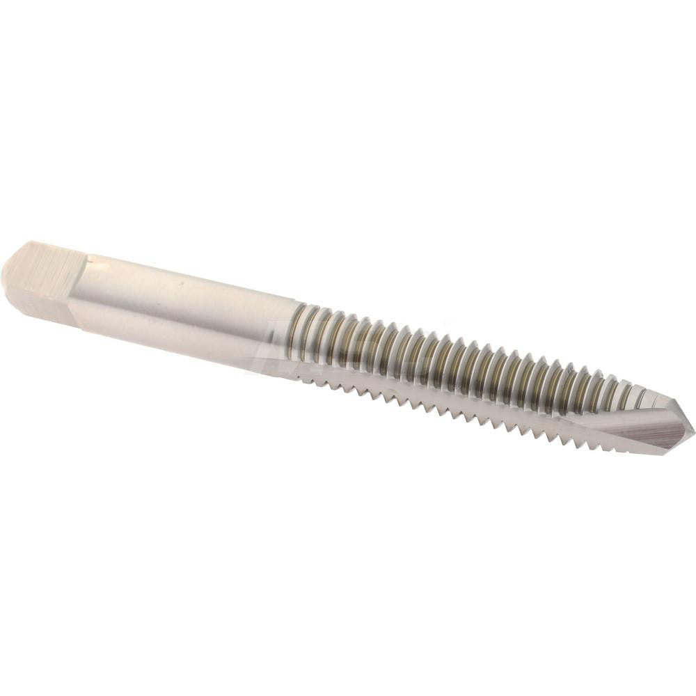 Hertel K008394AS Spiral Point Tap 5/16-18 UNC, 2 Flutes, Plug Chamfer, 2B Class of Fit, HSS, Bright/Uncoated Coated