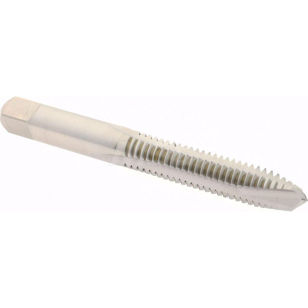 Hertel K008393AS Spiral Point Tap 5/16-18 UNC, 3 Flutes, Plug Chamfer, 3B Class of Fit, HSS, Bright/Uncoated Coated