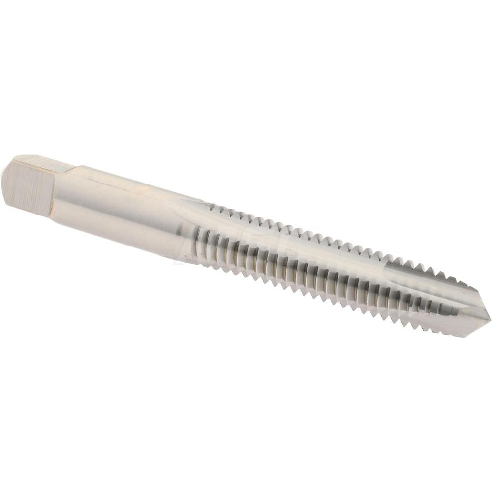 Hertel K008444AS Spiral Point Tap 3/8-16 UNC, 3 Flutes, Plug Chamfer, 2B Class of Fit, HSS, Bright/Uncoated Coated